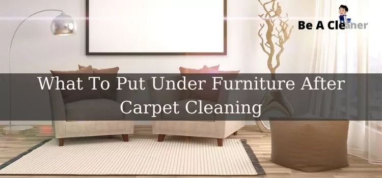 What To Put Under Furniture After Carpet Cleaning
