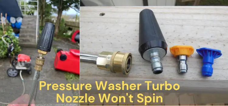 Pressure Washer Turbo Nozzle Won't Spin